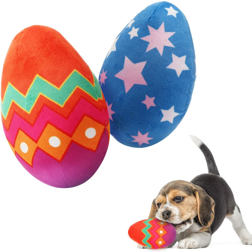 IOKHEIRA Dog Toys for Aggressive Chewers (Easter Eggs)