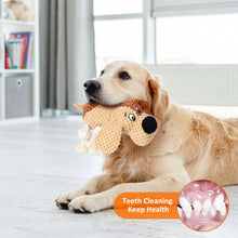 Load image into Gallery viewer, PUHOHUN Squeaky Dog Toys Dog Plush Toy for Large Chewers Dog Toys with Crinkle Paper and Squeaker Tug of War Dog Toys with Knotted Rope Soft Stuffed Dog Toys for Teeth Cleaning and Boredom
