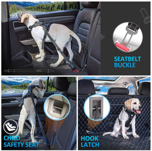 IOKHEIRA 3-in-1 Adjustable Dog  Car Seat Belt