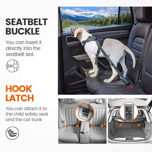 IOKHEIRA 3 in 1 Car Dog Seat Belt