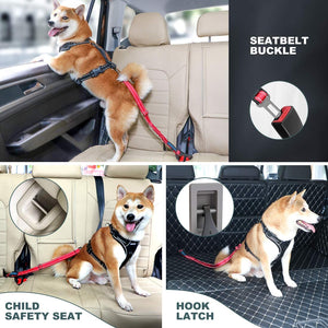 Iokheira Dog Seat Belt for Car, Dog Car Harnesses Belt