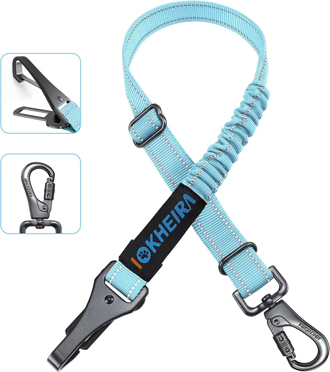 IOKHEIRA Dog Seat Belt 3-in-1 Car Harness for Dogs