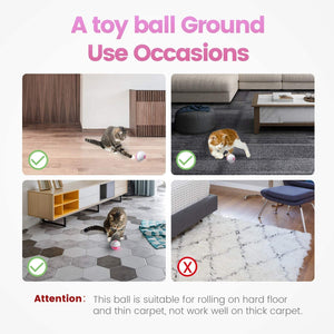 IOKHEIRA Interactive Cat Toys Ball (3rd Gen) Wicked Ball for Indoor Cats